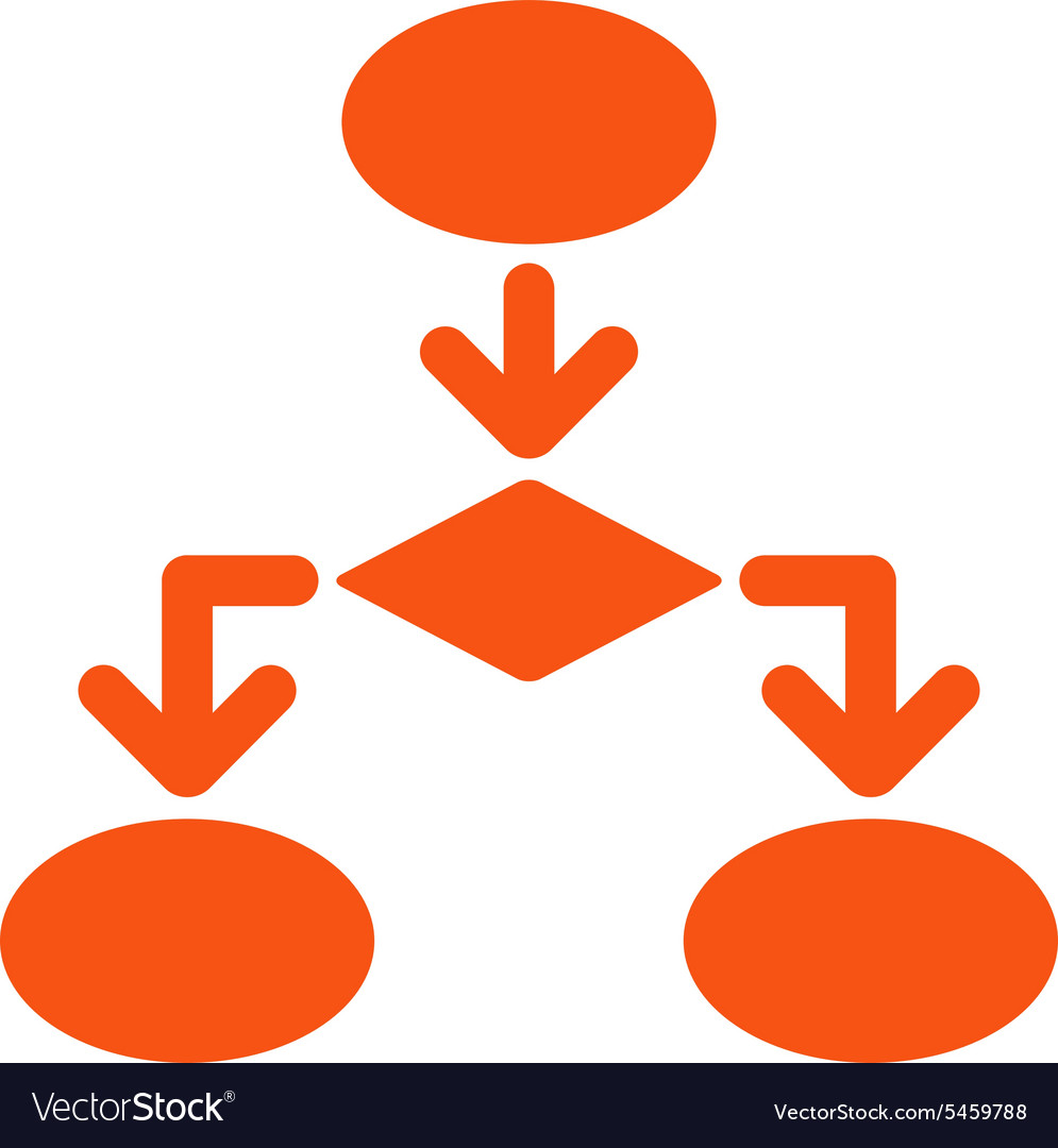 Flowchart icon from commerce set