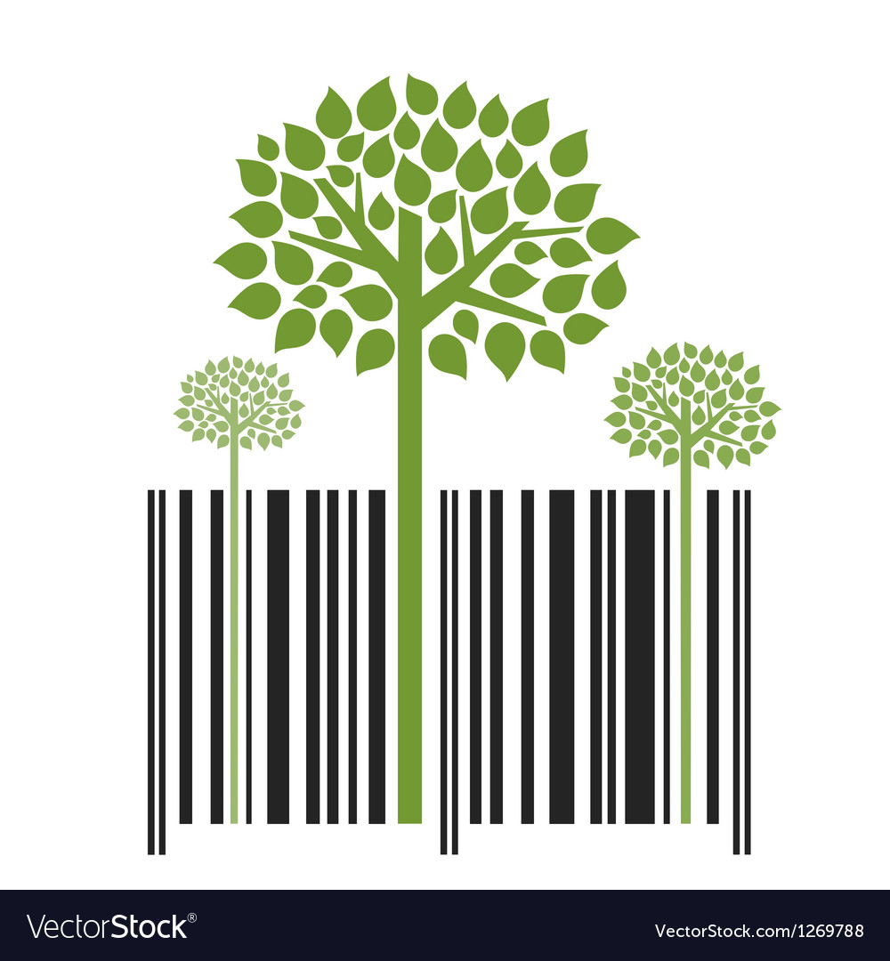 Nature trees bar code