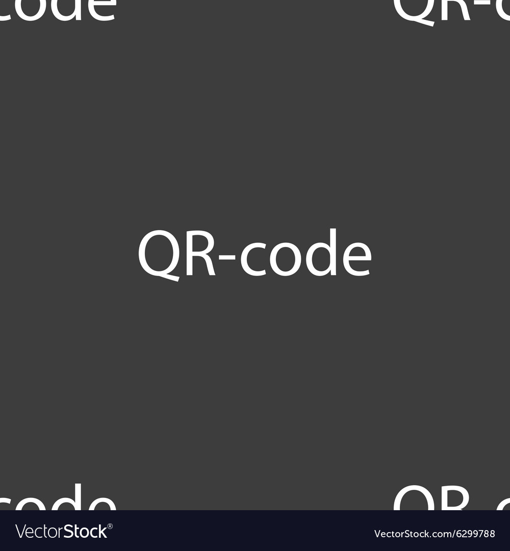 Qr-code sign icon scan code symbol seamless