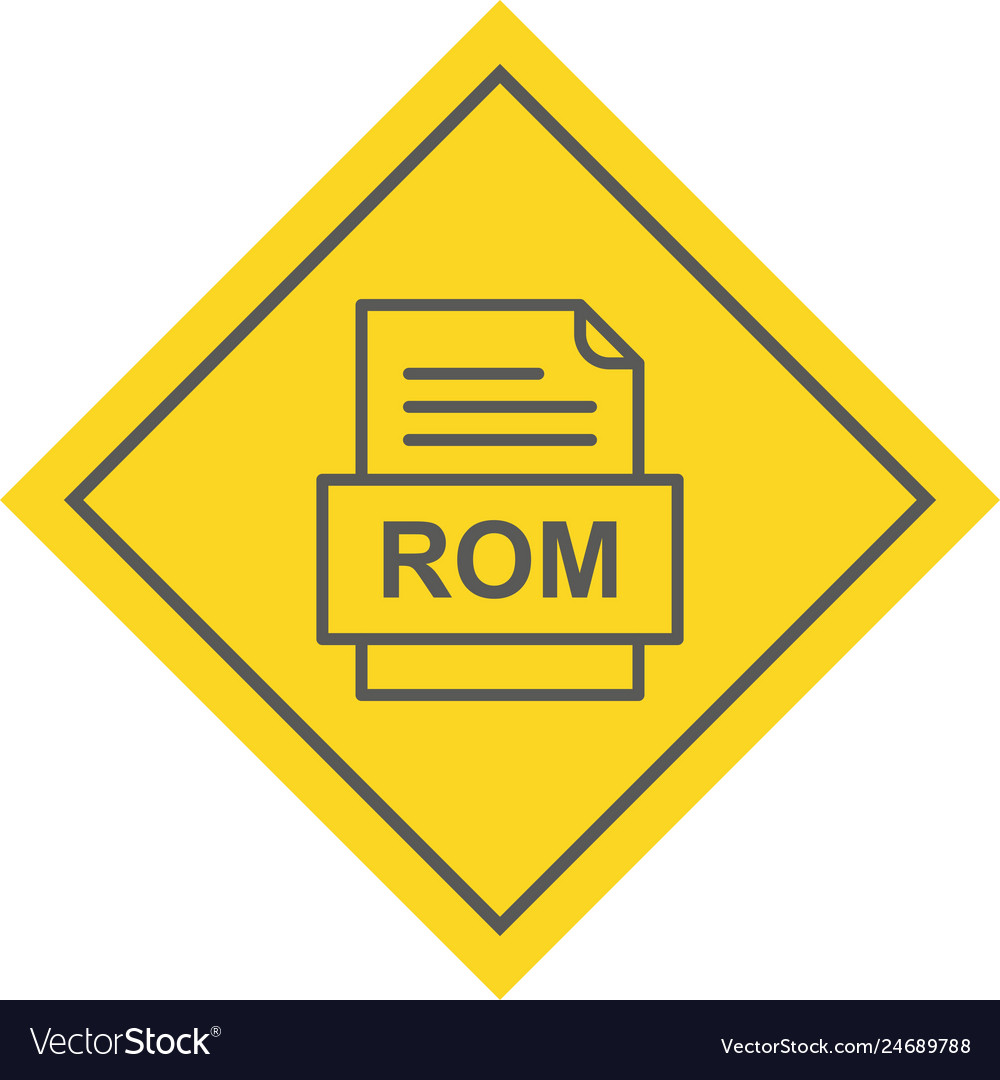 Rom file document icon