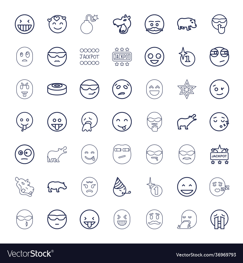 Comic icons Royalty Free Vector Image - VectorStock