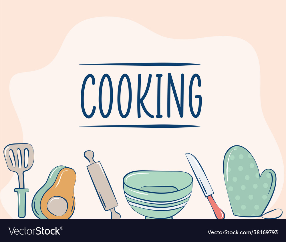 Cooking items design Royalty Free Vector Image