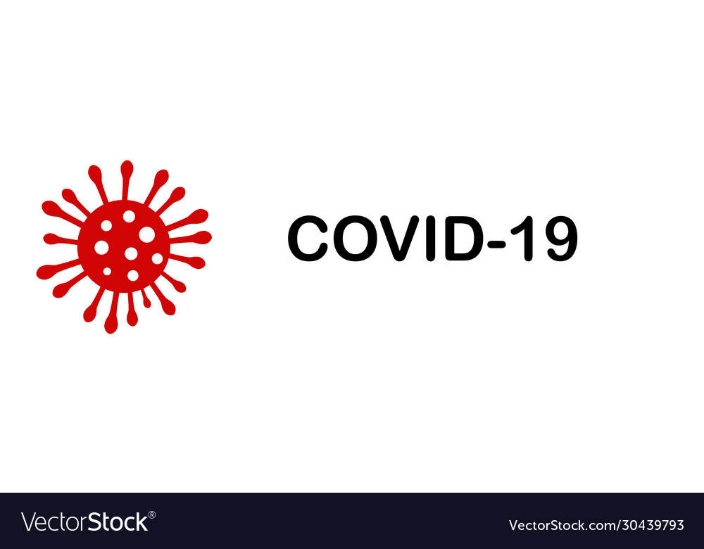 Coronavirus warning sign Royalty Free Vector Image