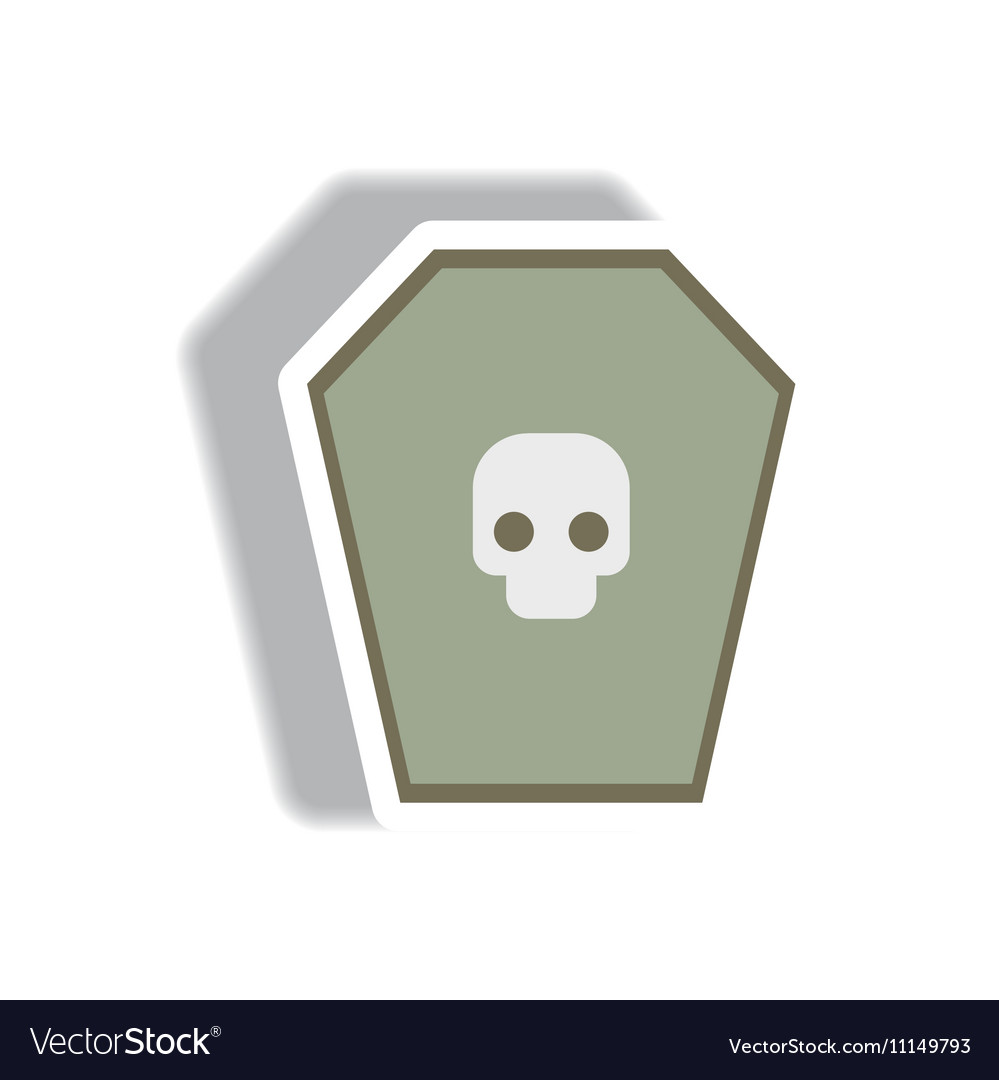 Paper sticker halloween icon