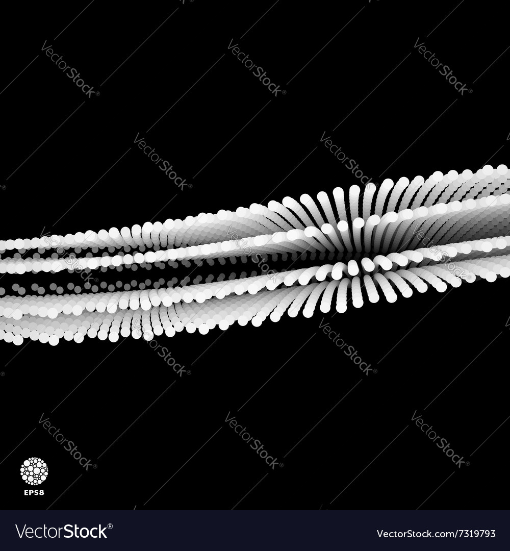 Point flow design template abstract