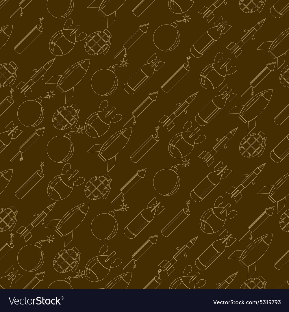 Seamless abstract background with bombs