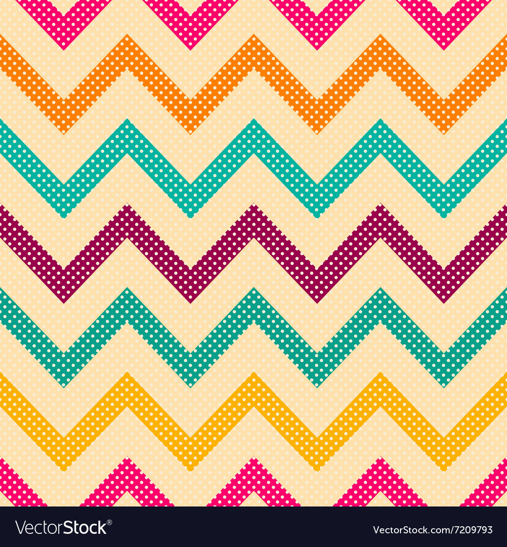 Seamless geometric pattern with zig zag