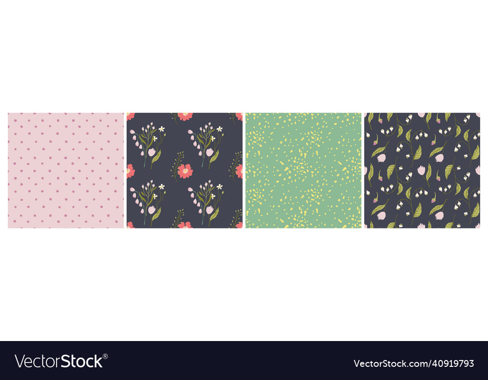 Spring simple pttrn Vector Image Spring simple pttrn