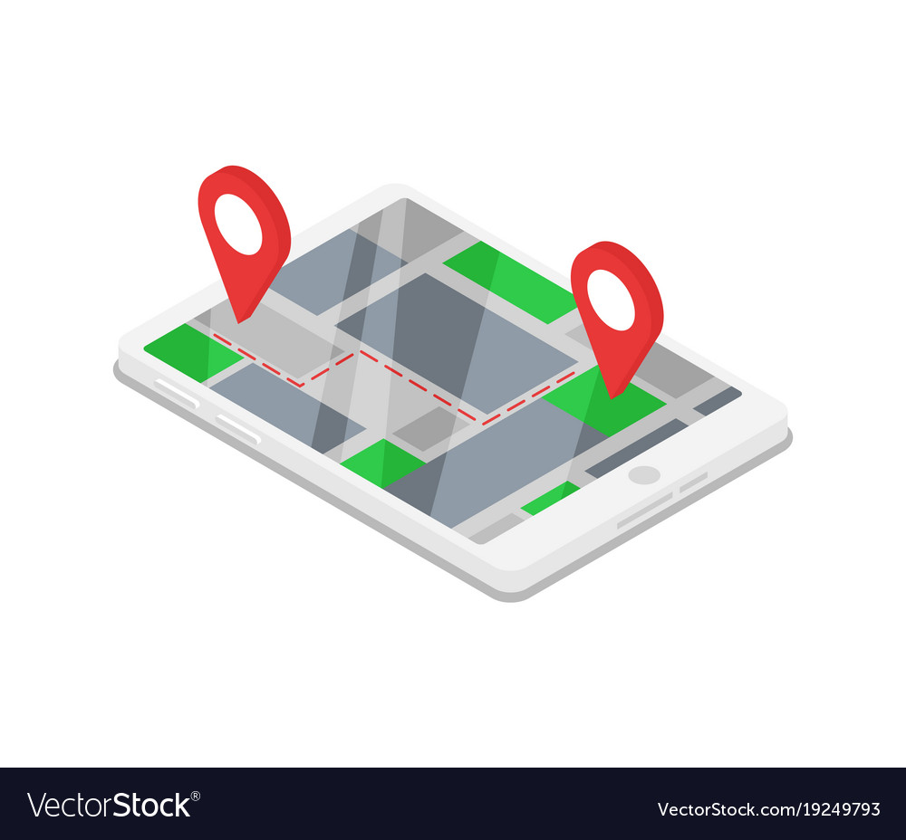 Tablet computer isometric 3d icon