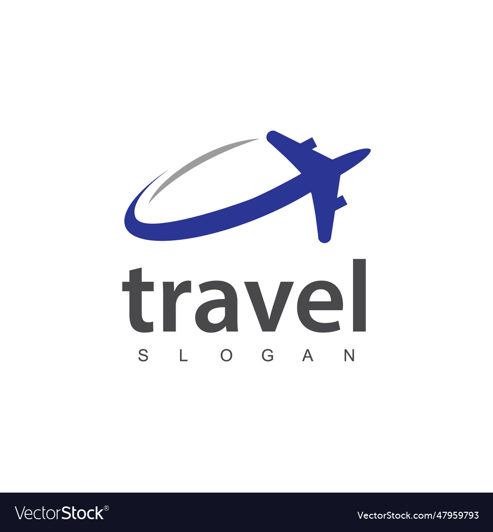 Travel agency business logo transport logistics