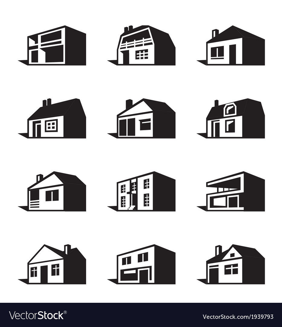 Various types of houses