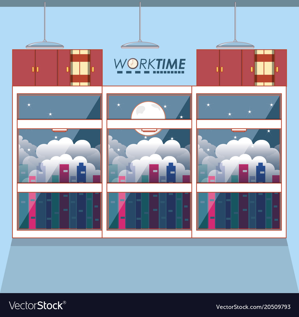 Work time elements icons