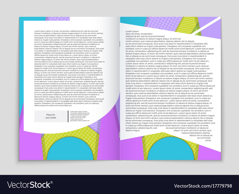 Abstract layout background set for art