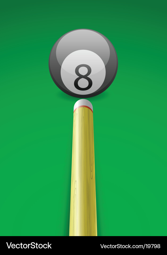 Billiard ball Royalty Free Vector Image - VectorStock