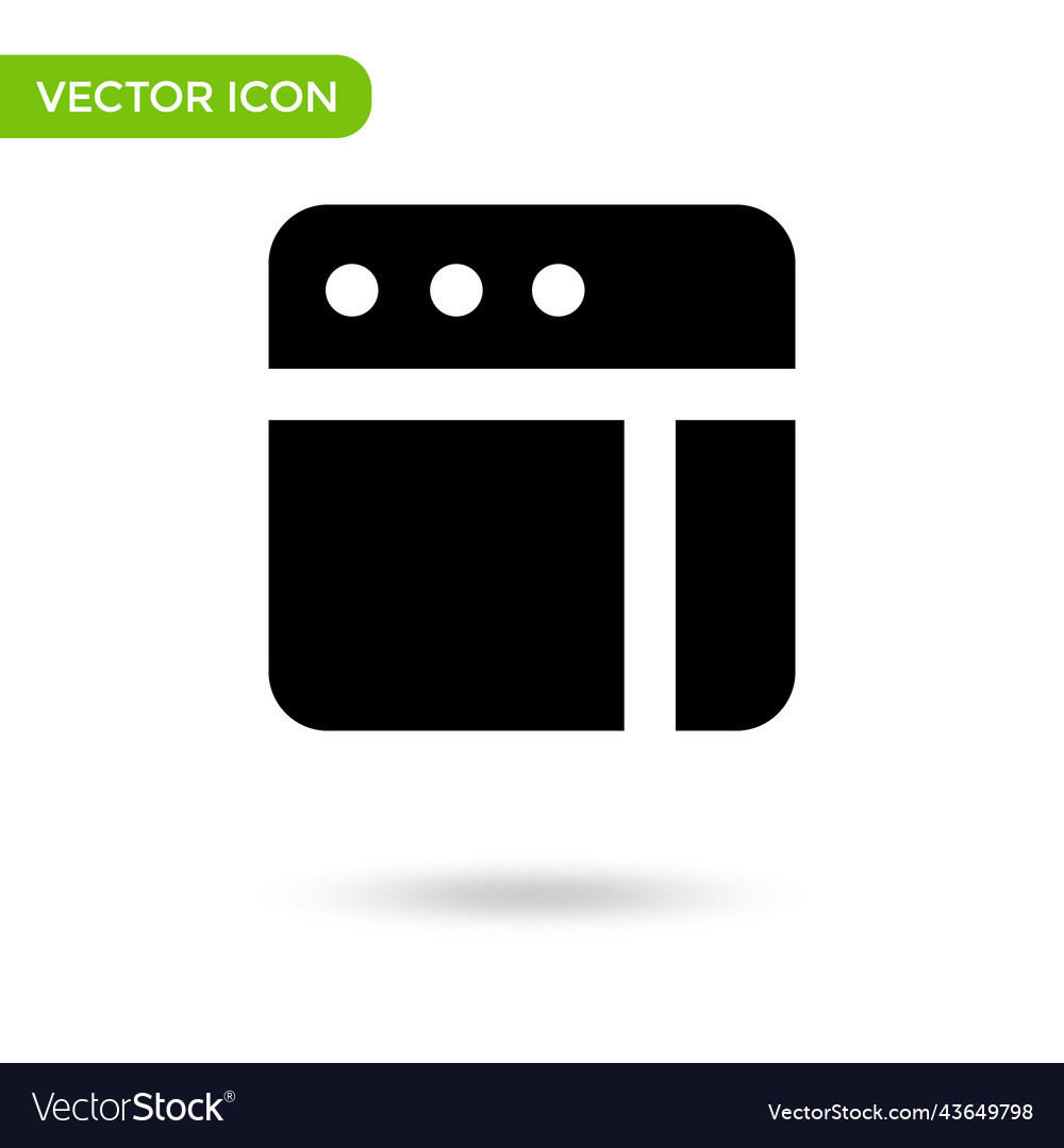 Browser window icon minimal and creative