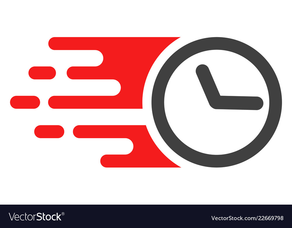 Clock with fast speed effect