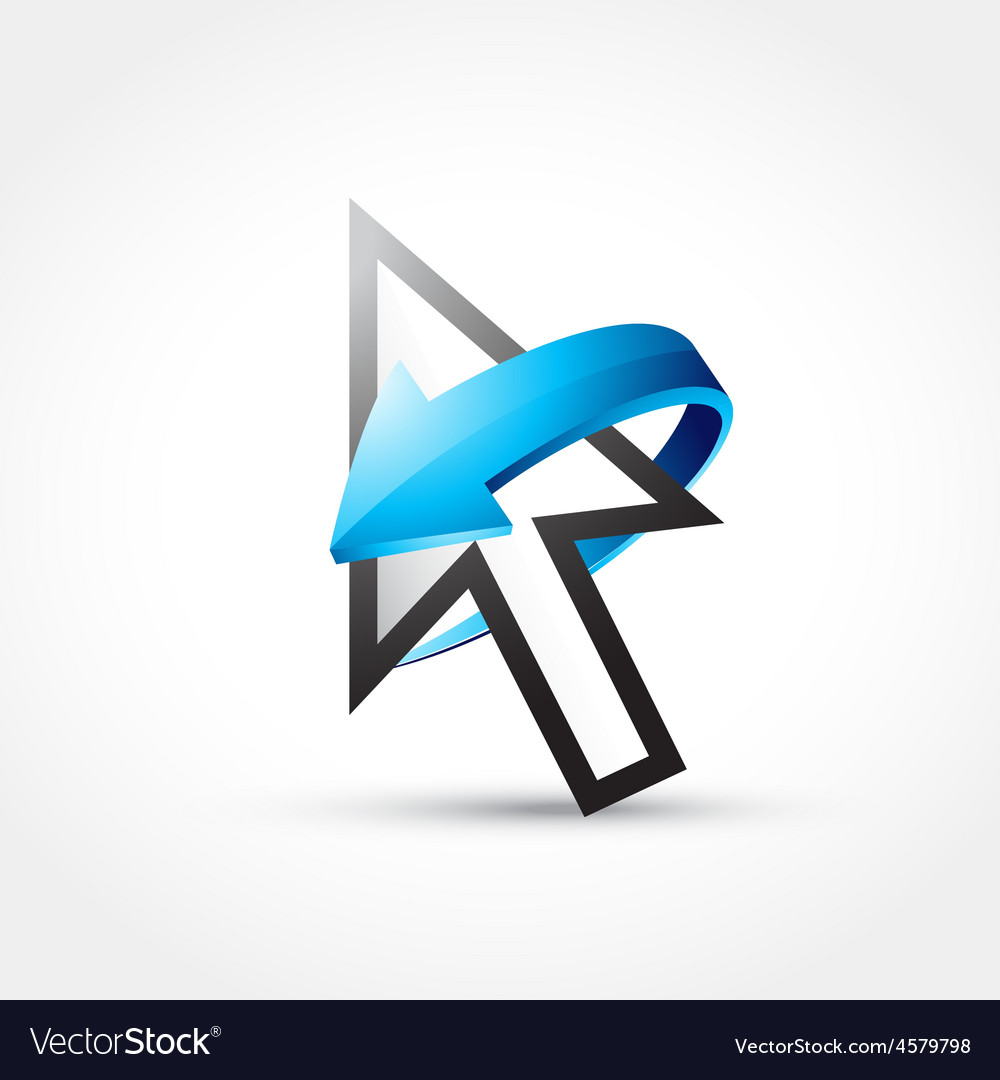 Mouse cursor with arrow