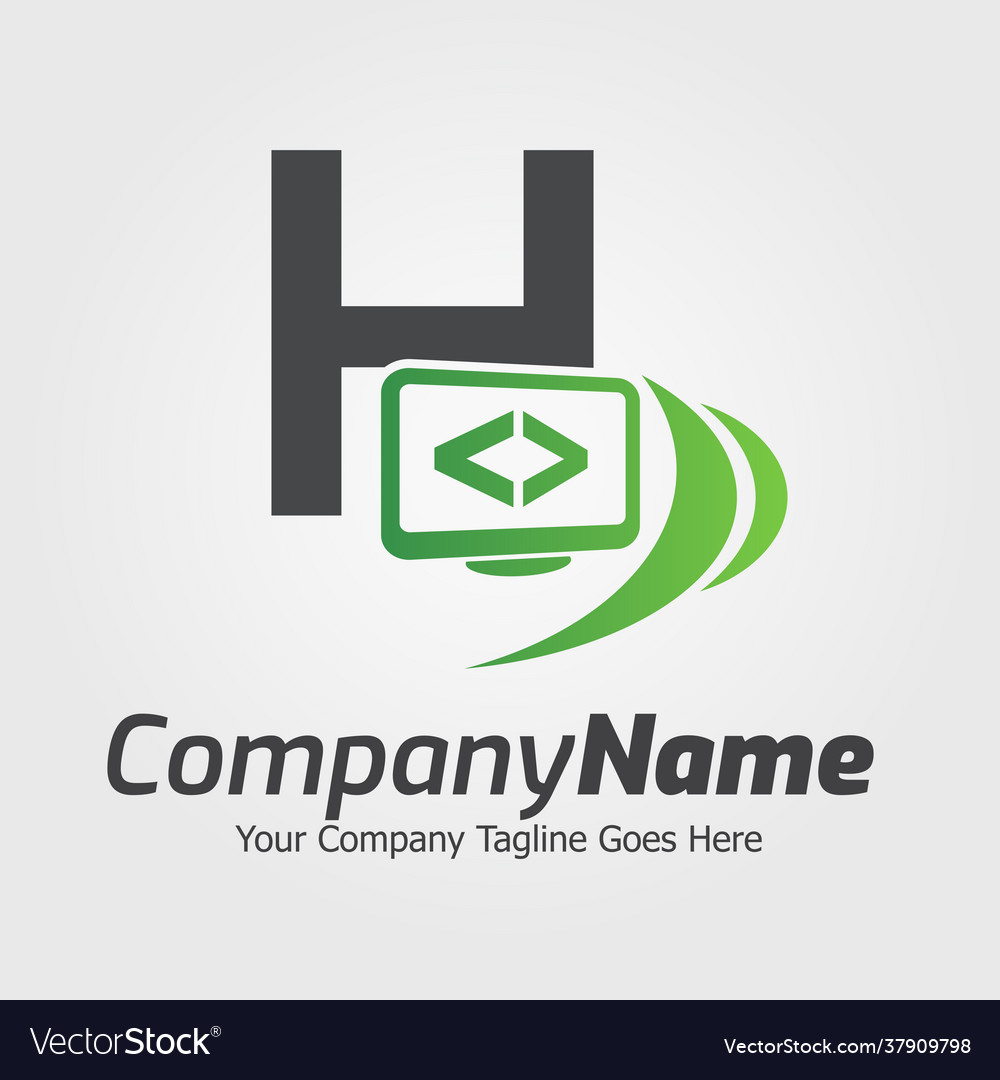 Programming code and computer monitor logo