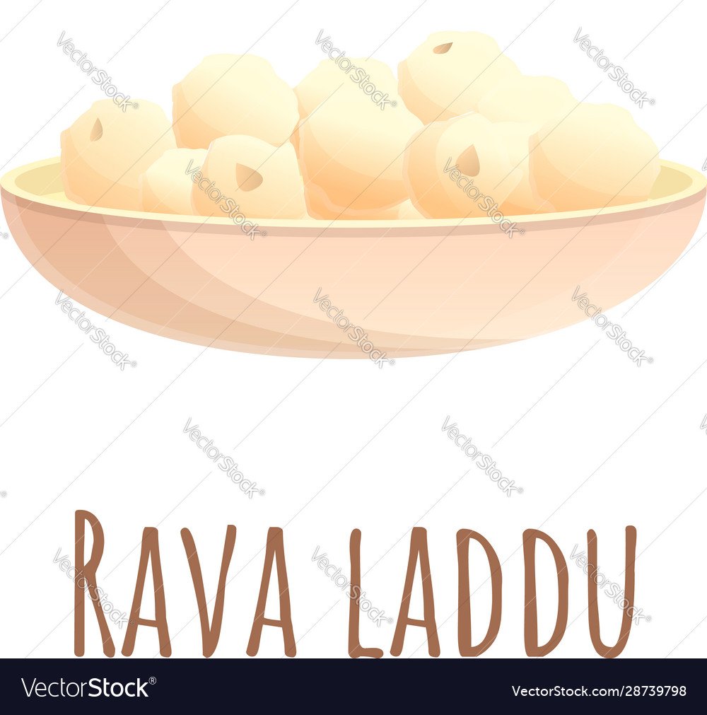 Rava laddu food icon cartoon style Royalty Free Vector Image Rava laddu food icon cartoon style Royalty Free Vector Image