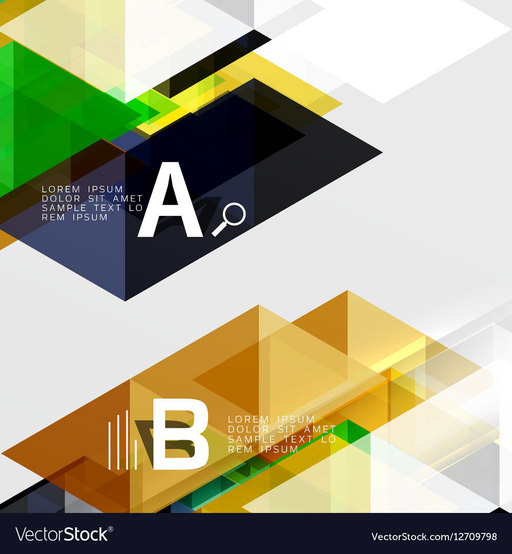Transparent overlapping triangles