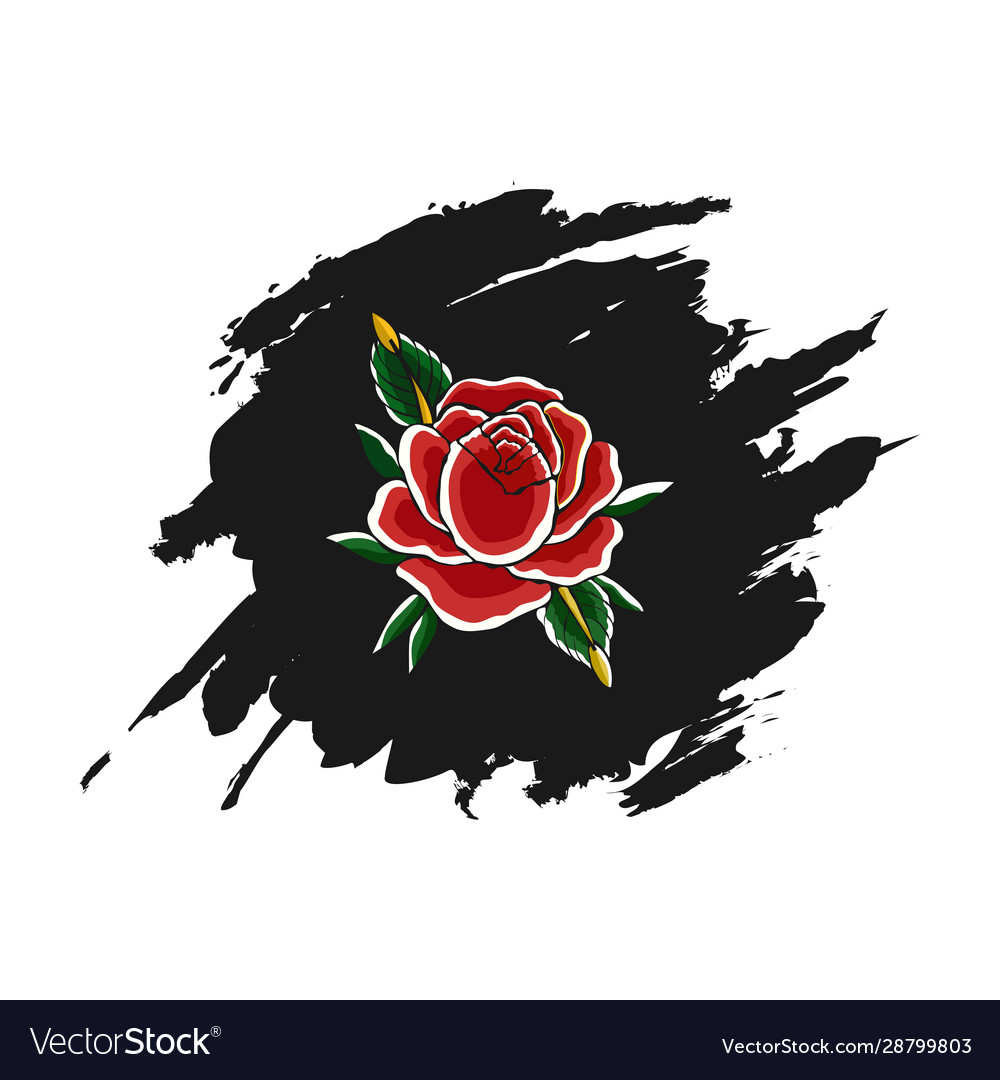 Abstract Black Rose