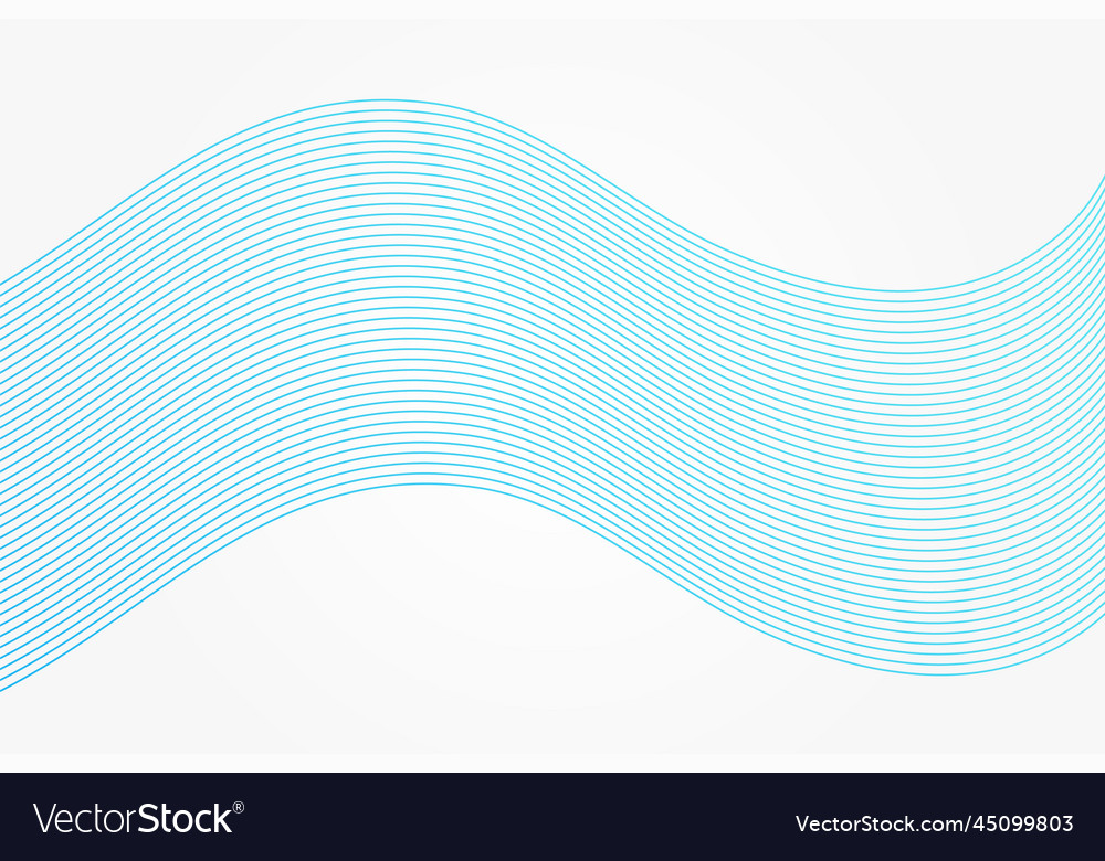 Abstract curve pattern blue gradient wave