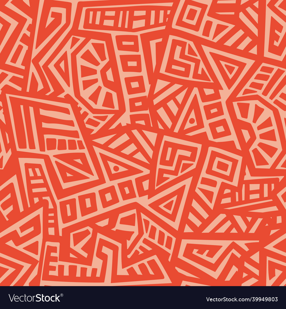 Abstract seamless pattern in ethnic style