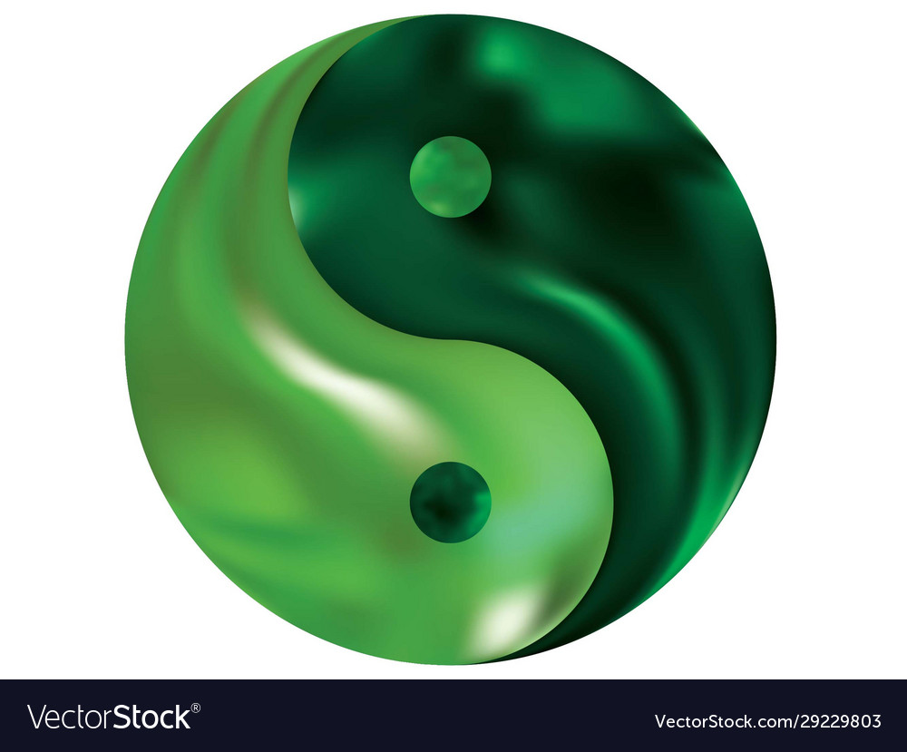 Blurred background in form yin yang