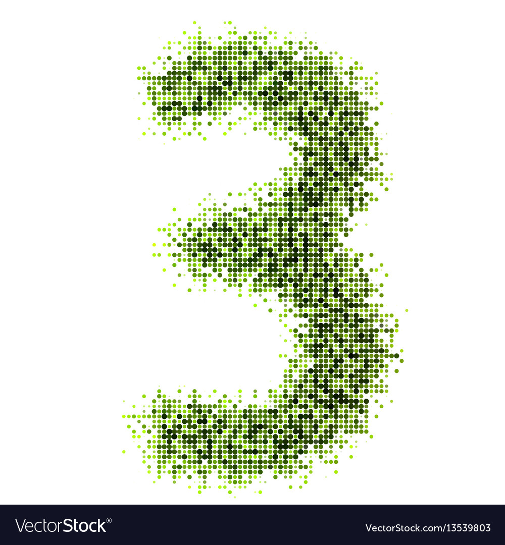 Dots style numbers