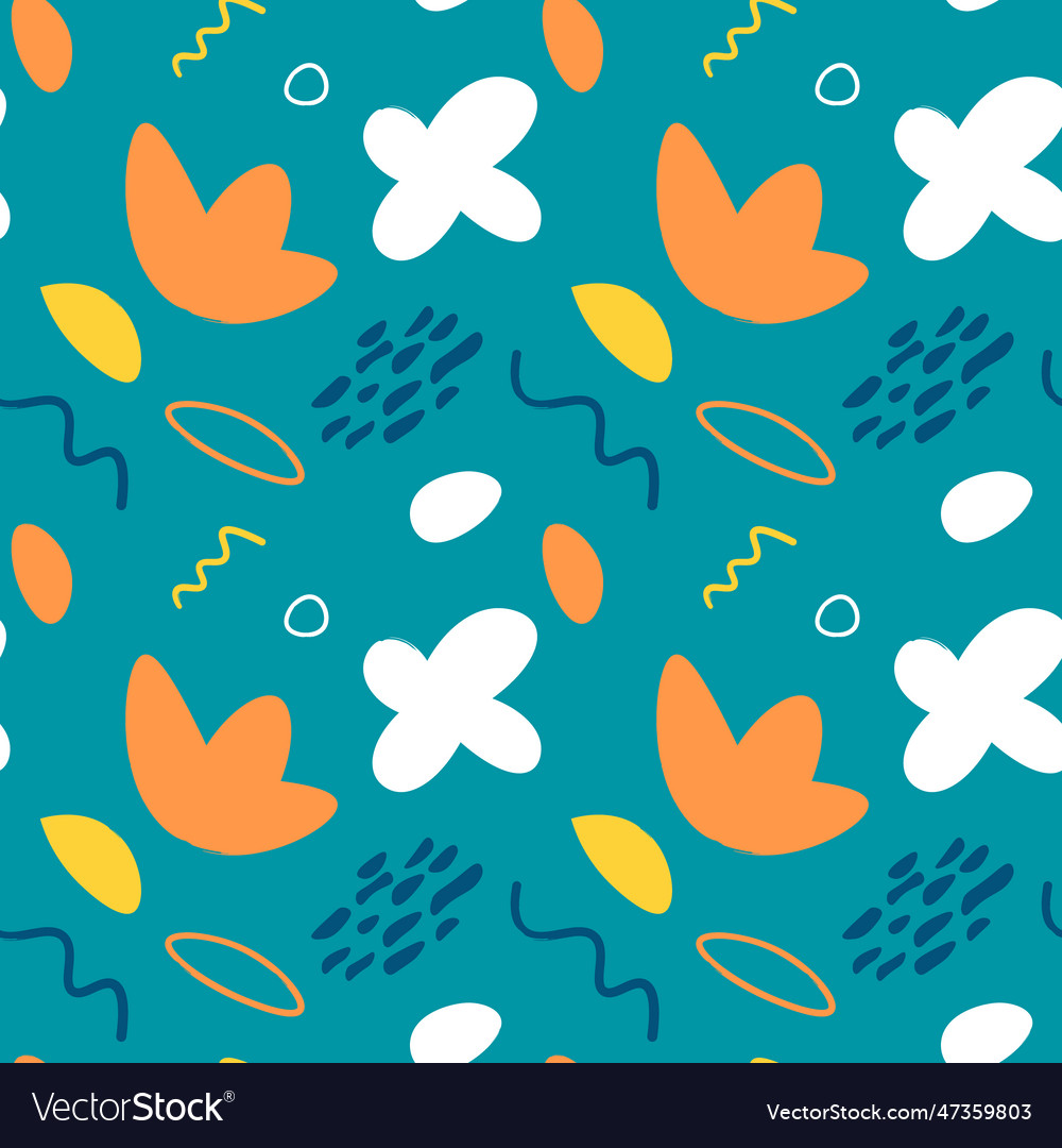 Hand drawn brush pattern background with abstract vector image Hand drawn brush pattern background with abstract