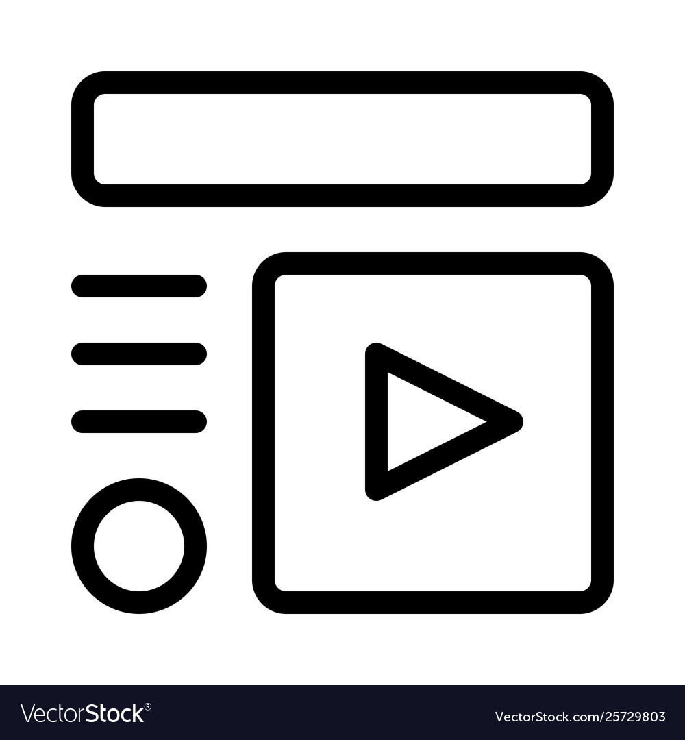 Header on top with video clip embedded a page