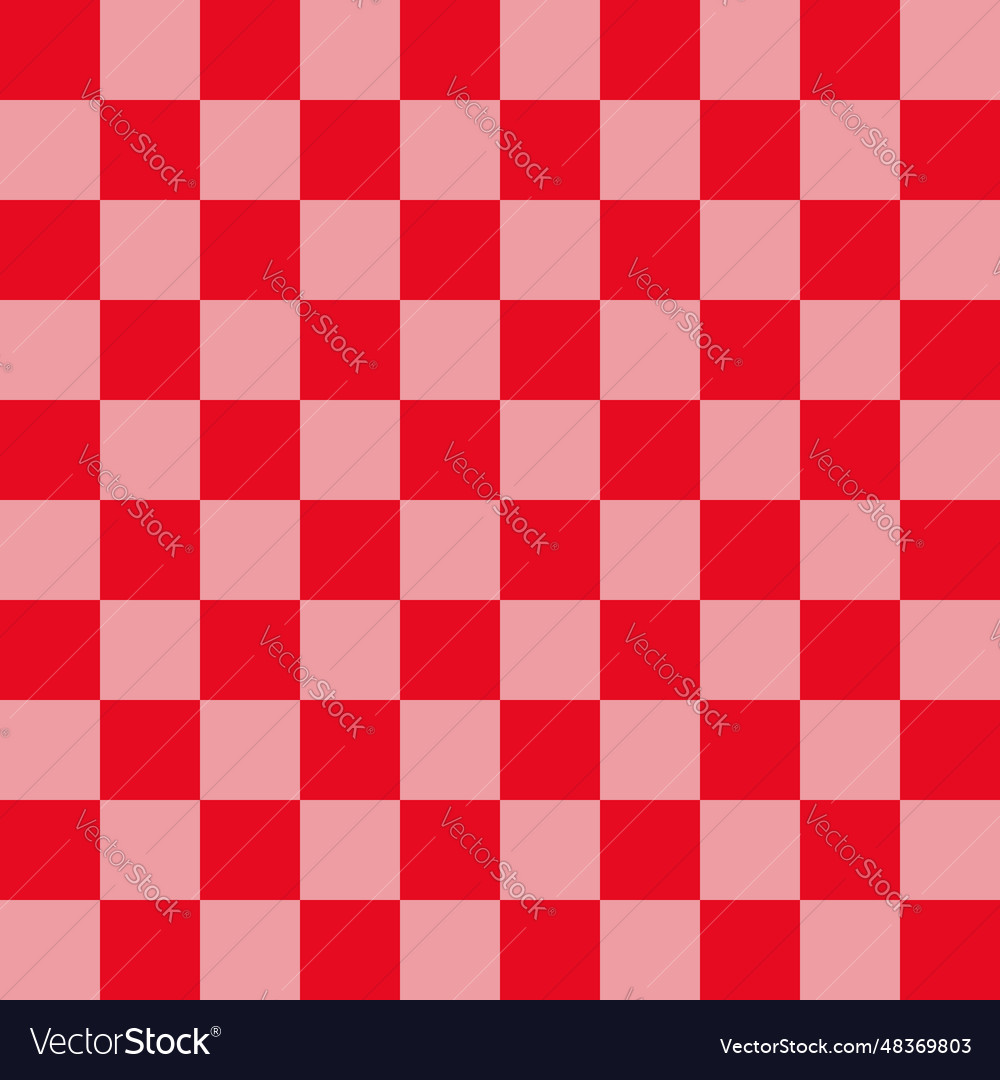 Red checkered board repeatable background pattern