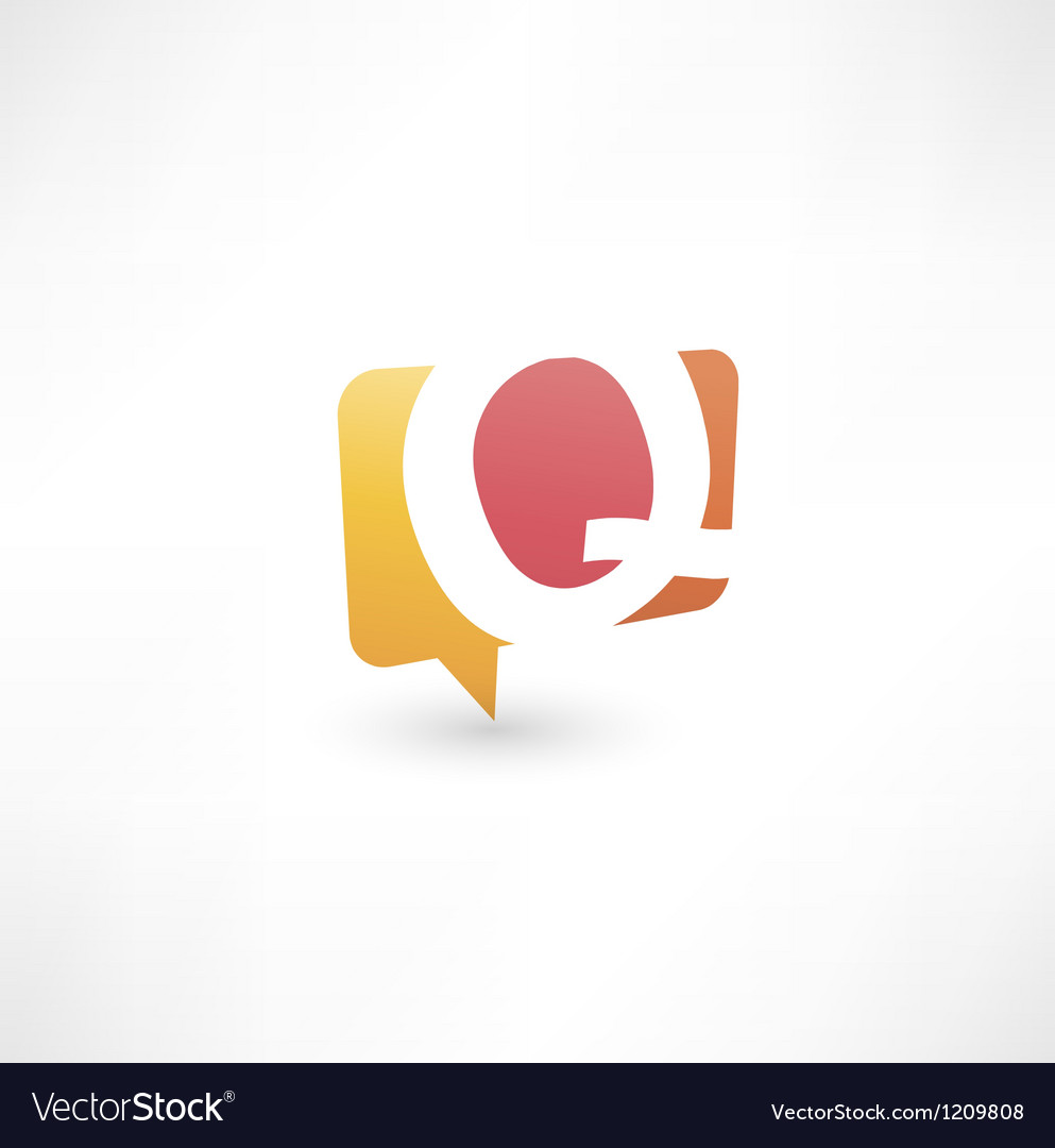 Abstract Q Bubble Icon