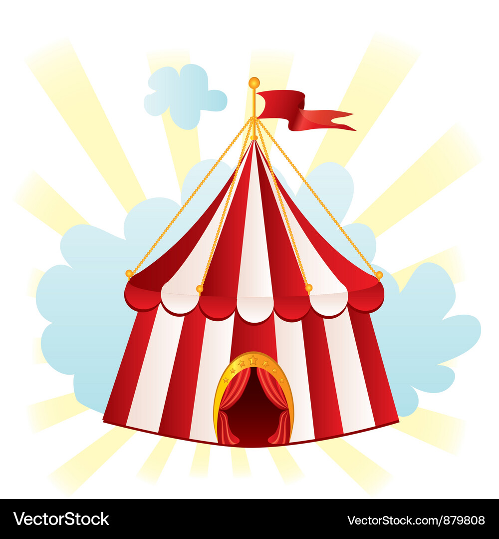Circus tent Royalty Free Vector Image - VectorStock