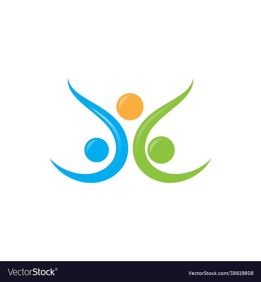 Gemeinschaftsnetz und soziales Symbol Vector Image Gemeinschaftsnetz und soziales Symbol