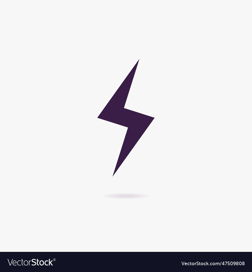 Lightning bolt icon Royalty Free Vector Image - VectorStock