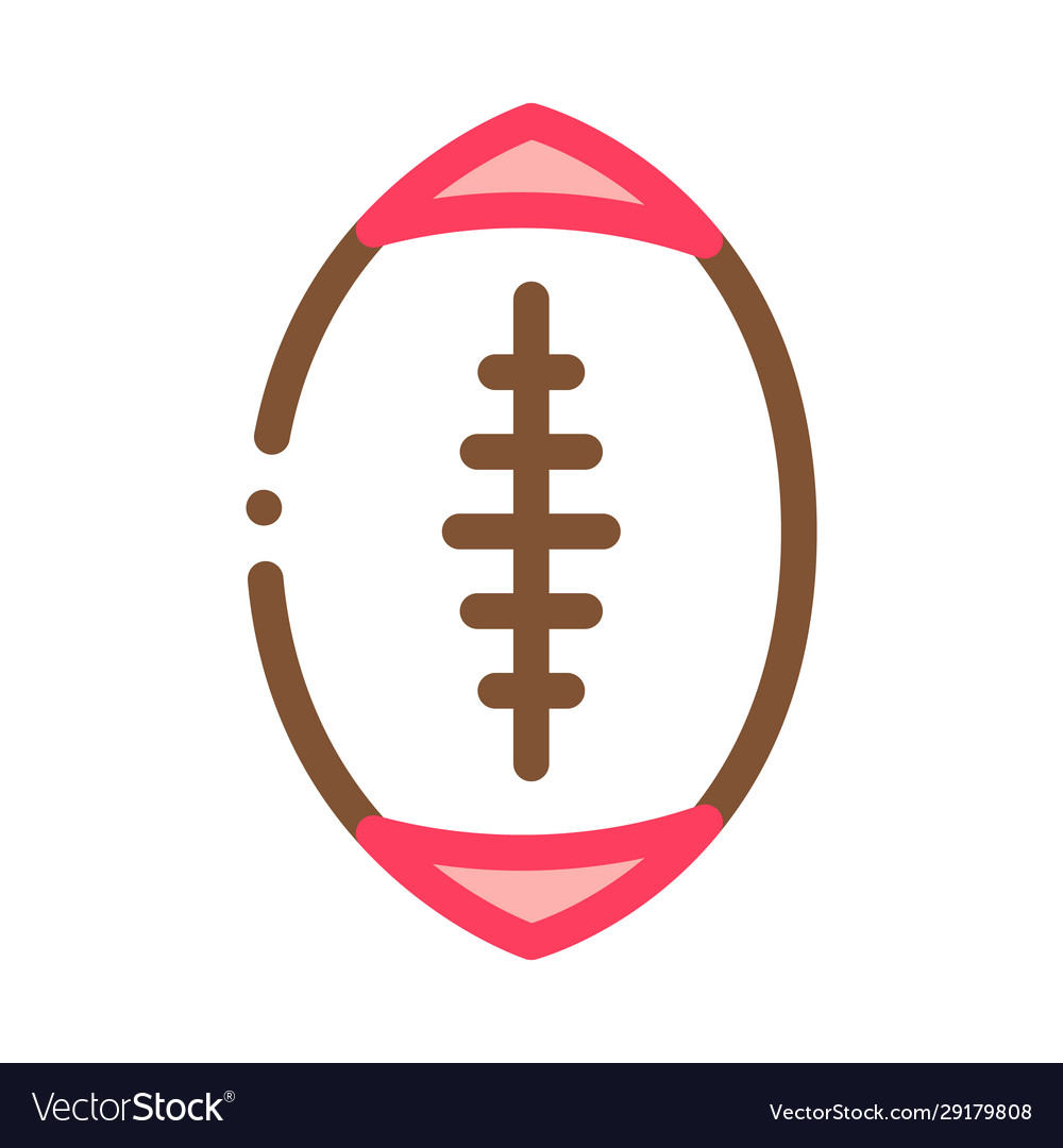 Rugby ball icon outline