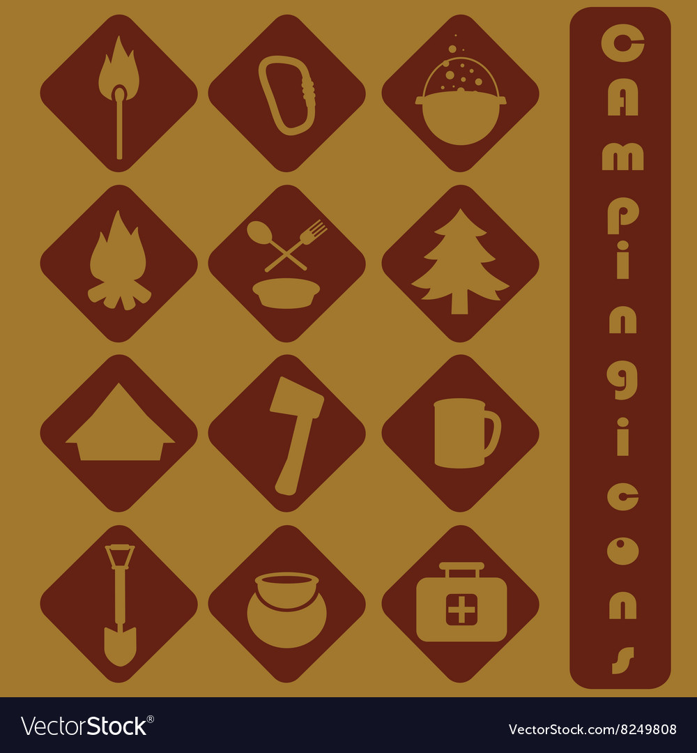 Simple icons set empty inside