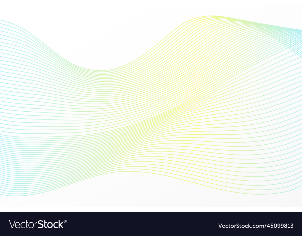 Abstract curve pattern yellow and blue gradient