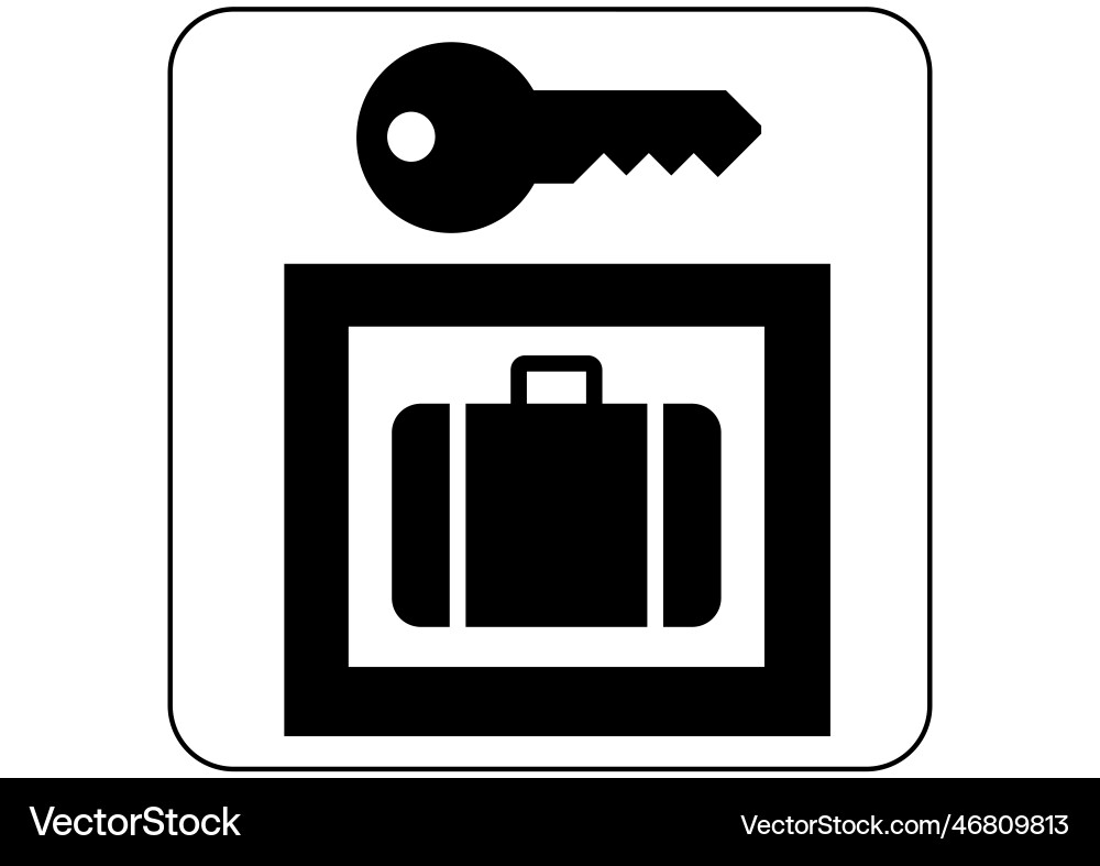 Baggage locker Royalty Free Vector Image - VectorStock