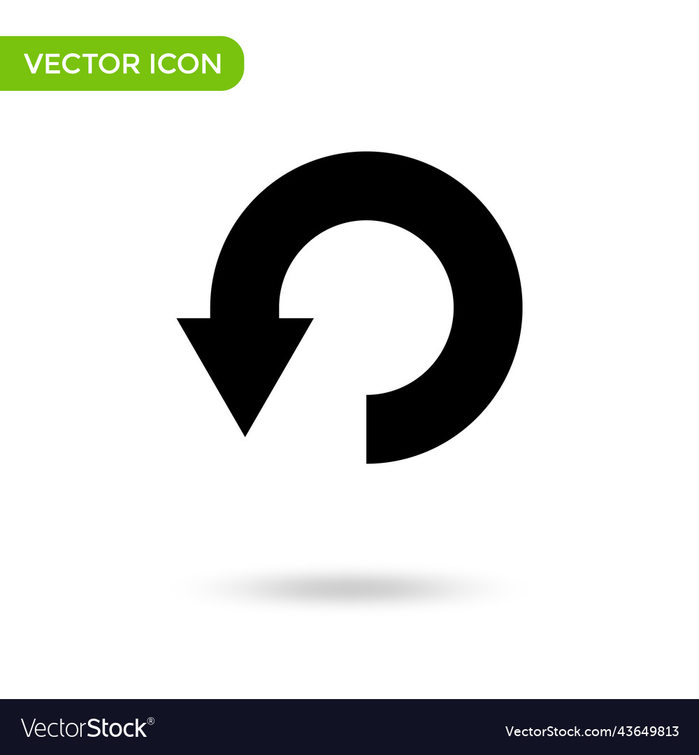 Circle arrow icon minimal and creative Royalty Free Vector