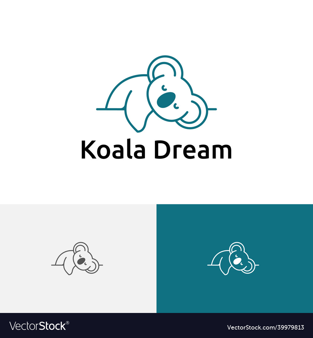 Süße Koala Schlaflogo