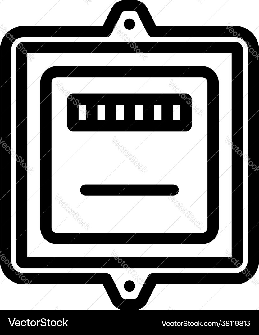 Electric meter icon Royalty Free Vector Image - VectorStock