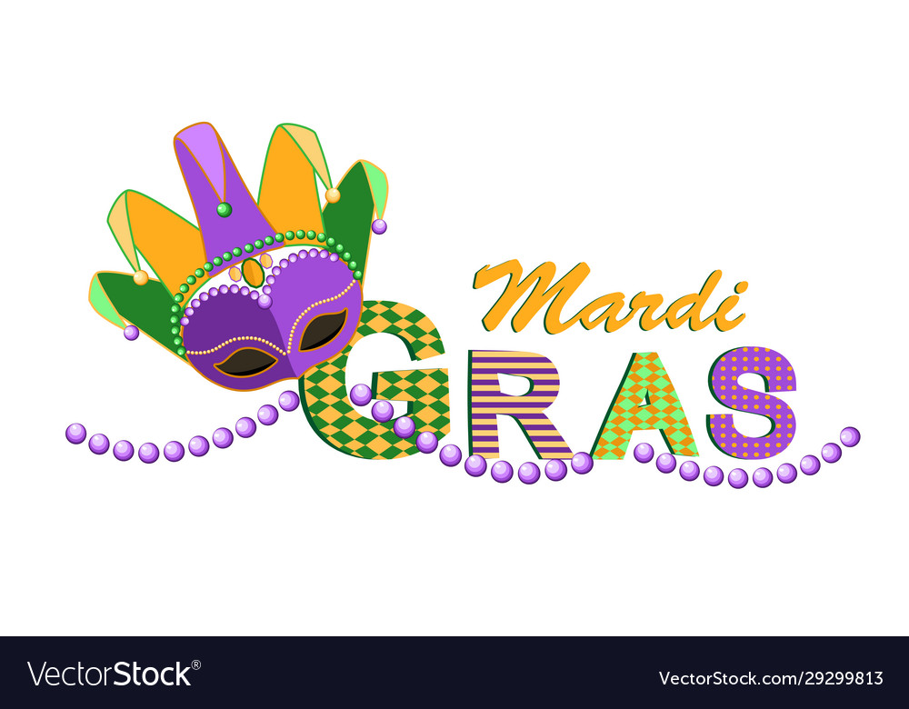 Mardi Gras Card Royalty Free Vector Image - Vectorstock