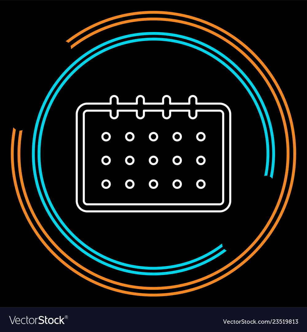 Month calendar event icon reminder
