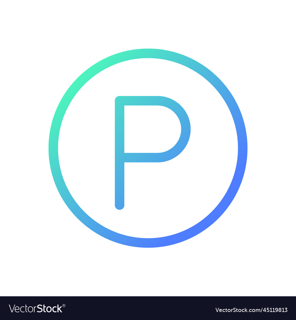 Parking location pixel perfect gradient linear ui