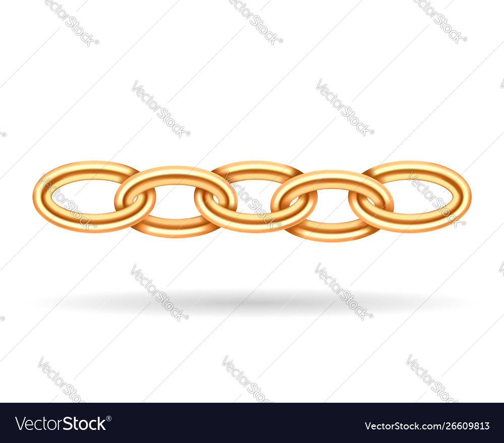 Realistic Golden Chain Texture
