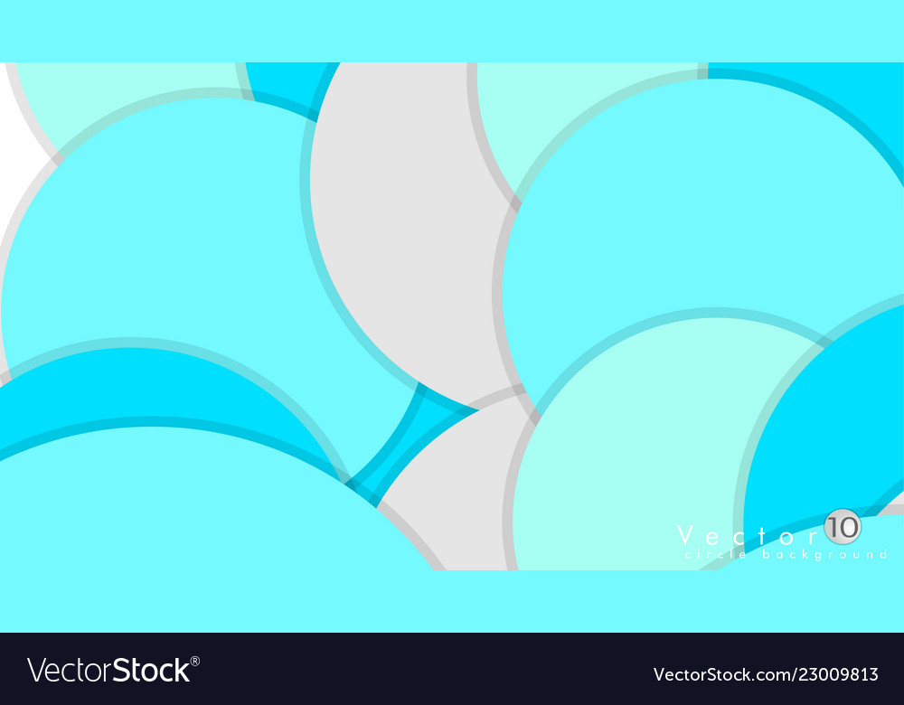 Simple and colorful circles background design vector image Simple and colorful circles background design