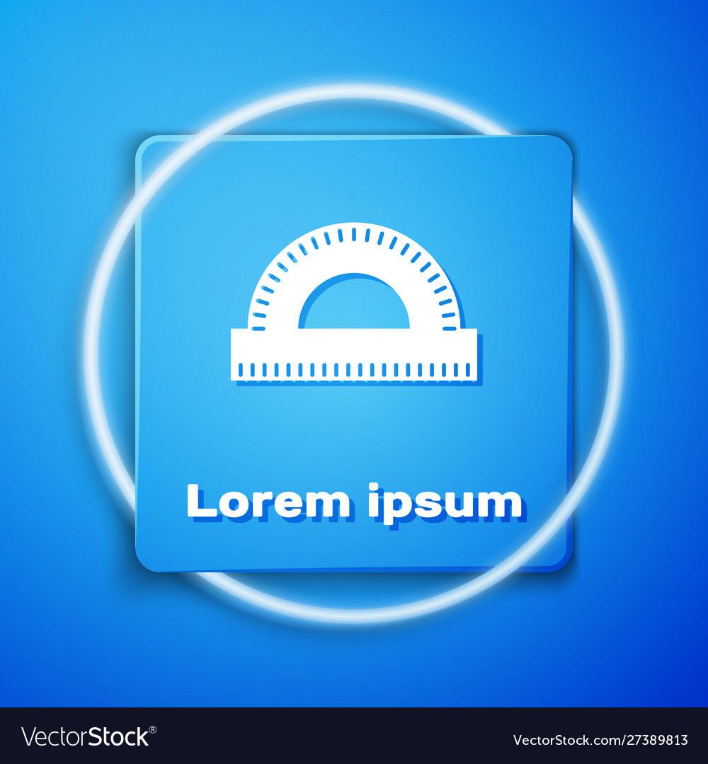 White protractor grid for measuring degrees icon Vector Image White protractor grid for measuring degrees icon