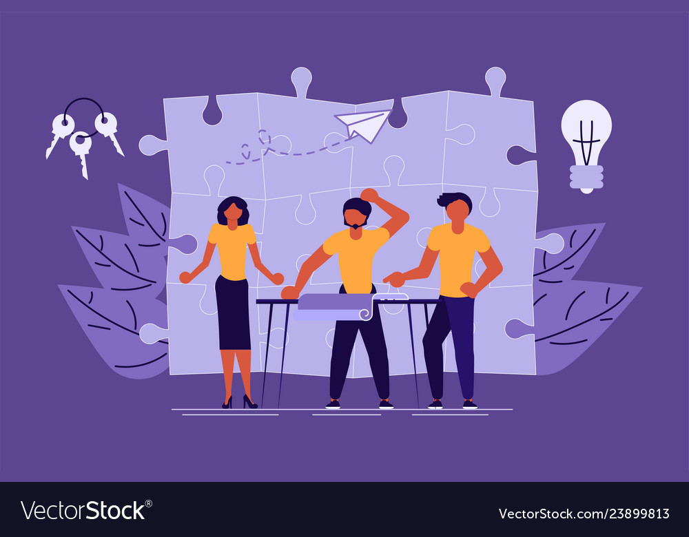 Workflow management concept vector image Workflow management concept